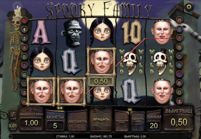 Spooky Family Video Slot